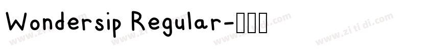 Wondersip Regular字体转换